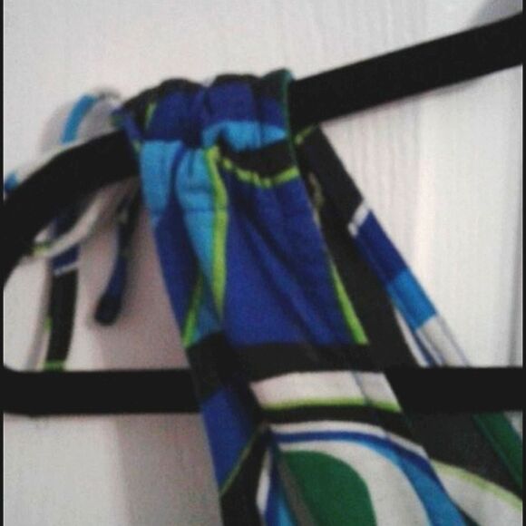 Retro Y2K Colorful  Peacock Print Smocking Flare Mini Dress - Picture 4 of 6